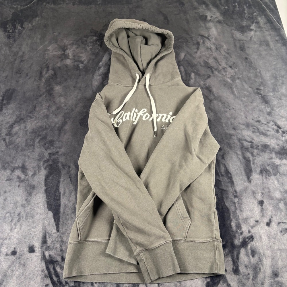 American Eagle Hoodie Unisex XS Green California AE Graphic Pullover Sweatshirt